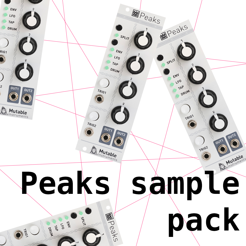 【美品・生産終了】mutable instruments peaks Mutable Instruments Peaks— Clockface Modular
